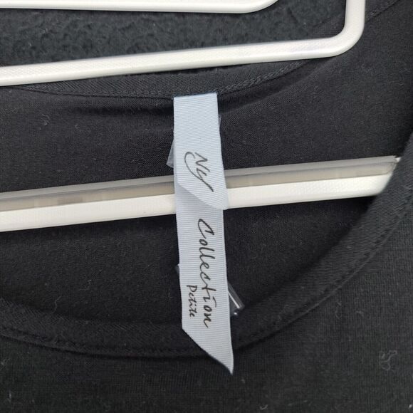 Ny Collection Womens Blouse Multi-Color Size S Polyester Blend Pullover Roll Tab - Picture 5 of 12